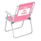 Cadeira De Praia Personalizada Id Grand Beach Rosa | Melhor M